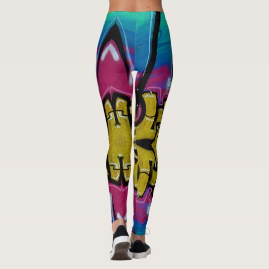 Graffiti-leggings. Leggings (Achterkant)