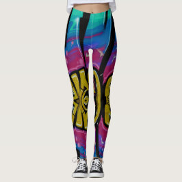 Graffiti-leggings. Leggings