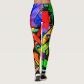 Graffiti-leggings. Leggings (Achterkant)