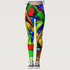 Graffiti-leggings. Leggings