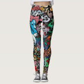 Graffiti-Leggings Leggings (Voorkant)