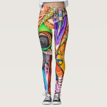 Graffiti-Leggings