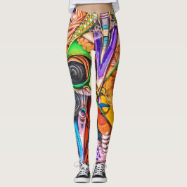 Graffiti-Leggings Leggings