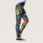 Graffiti-Leggings Leggings (Rechts)