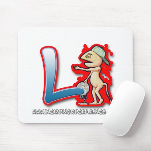 Graffiti Letter L muismat (Met muis)