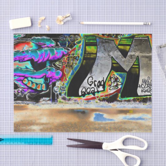 Graffiti Letter Urban Street Wall Art Tissuepapier (Craft)