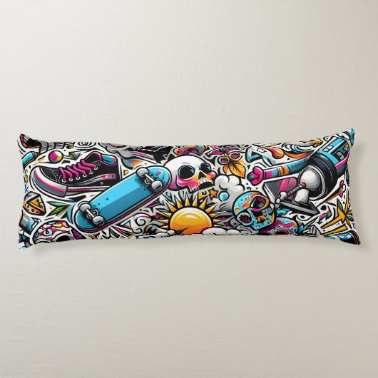 Graffiti Lichaamskussen (Achterkant)