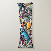 Graffiti Lichaamskussen (Voorkant Verticaal)