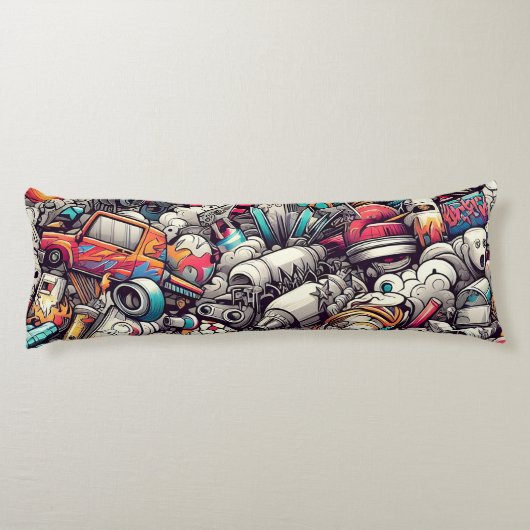 Graffiti Lichaamskussen (Achterkant)