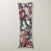 Graffiti Lichaamskussen (Voorkant Verticaal)