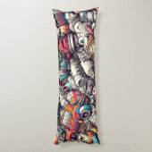 Graffiti Lichaamskussen (Achterkant (Verticaal))