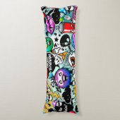 Graffiti Lichaamskussen (Voorkant Verticaal)