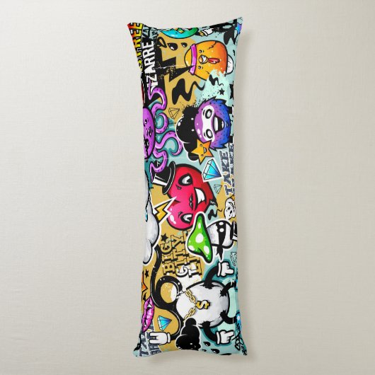 Graffiti Lichaamskussen (Achterkant (Verticaal))