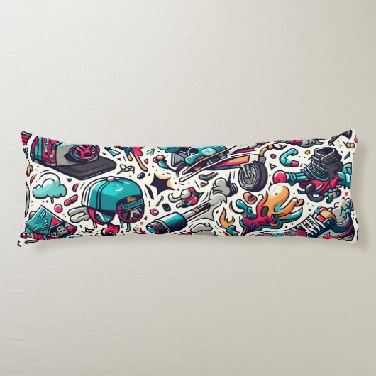 Graffiti Lichaamskussen (Voorkant)