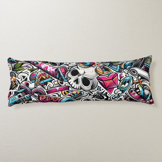 Graffiti Lichaamskussen (Achterkant)