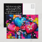 [Graffiti Liefde] Goth Grunge Valentijnsdag Briefkaart (Voorkant / Achterkant)