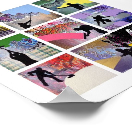 Graffiti-lijn Poster (Hoek)