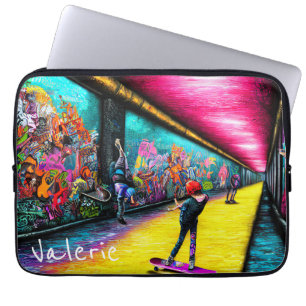 Graffiti live laptop sleeve