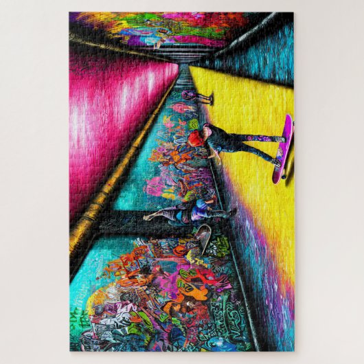 Graffiti live legpuzzel (Verticaal)