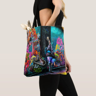 Graffiti live tote bag