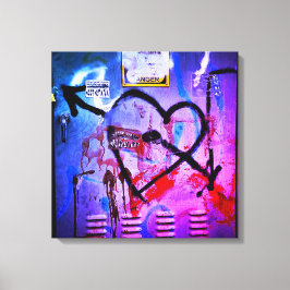 Graffiti Love Canvas Afdruk