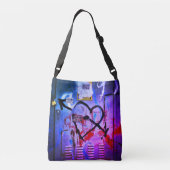 Graffiti Love Crossbody Tas (Achterkant)