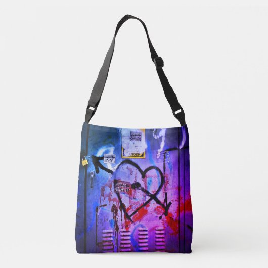 Graffiti Love Crossbody Tas (Achterkant)