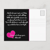 [Graffiti Love} Goth Grunge Valentines Day Briefkaart (Achterkant)