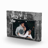 Graffiti Love Grunge | Eenvoudig Faux Crystal Scri Fotoblokken (Rechts)