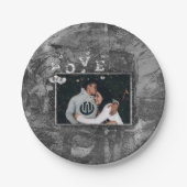 Graffiti Love Grunge | Eenvoudige Faux Crystal fot Papieren Bordje (Voorkant)