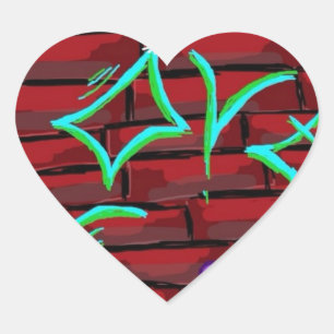 Graffiti Love Hart Sticker