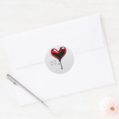 Graffiti Love Heart Art Deco Sticker (Envelop)