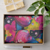 [Graffiti Love] Kleurrijke Abstracte Harten & Flow Tissuepapier (Geschenk)