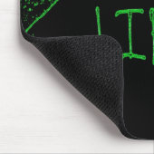 Graffiti "Love Life" Neon Green Muismat (Hoek)