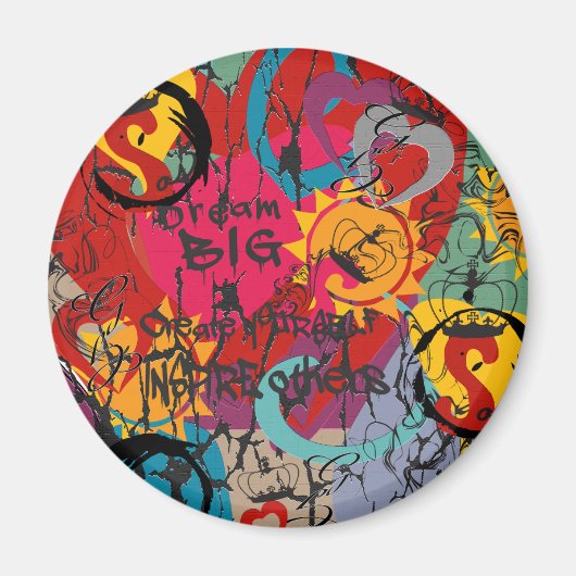 Graffiti Love Magneet (Voorkant)