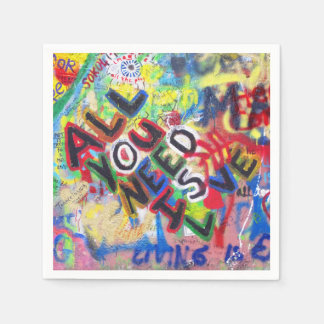 Graffiti Love Napkins Servet