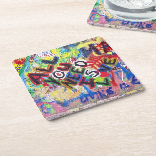 Graffiti Love Onderzetters (Schuin)