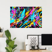 Graffiti Love - Original Urban Art Poster (Thuiskantoor)