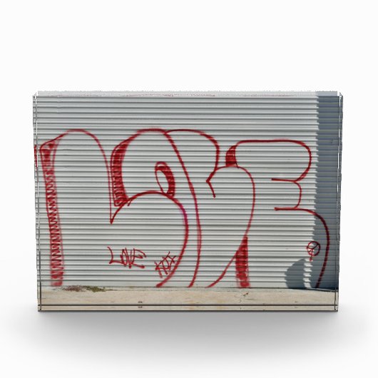 Graffiti Love, Peace, Koi-fotoblok Fotoblokken (Voorkant)