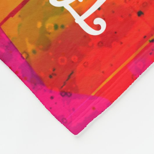 [Graffiti Love}  Romantic Funny Snuggle Throw  Fleece Deken (Hoek)