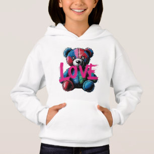 Graffiti Love Teddy Bear Streetwear meisje