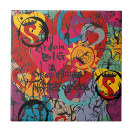 Graffiti Love Tegeltje