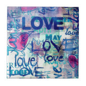 Graffiti Love Tegeltje (Voorkant)