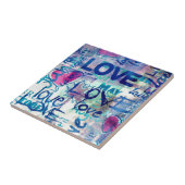 Graffiti Love Tegeltje (Zijkant)