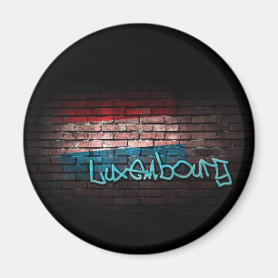 Graffiti; Luxemburgse vlag Magneet