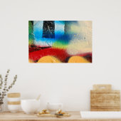 graffiti macroposter poster (Keuken)