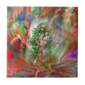 Graffiti Madonna Tile Tegeltje (Voorkant)