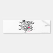 Graffiti Magenta Bumpersticker (Voorkant)