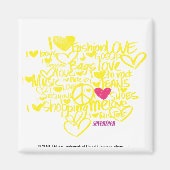 Graffiti Magenta/Geel Magneet (Voorkant)