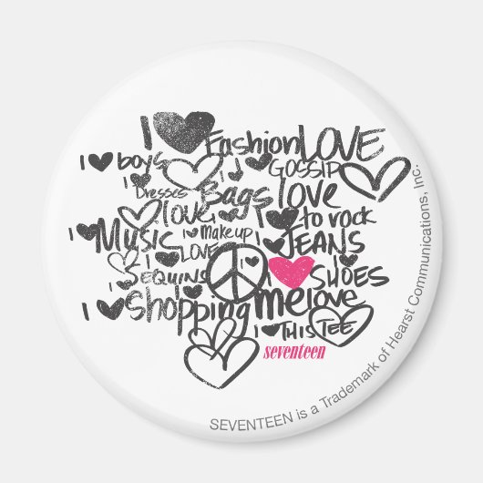 Graffiti Magenta Magneet (Voorkant)